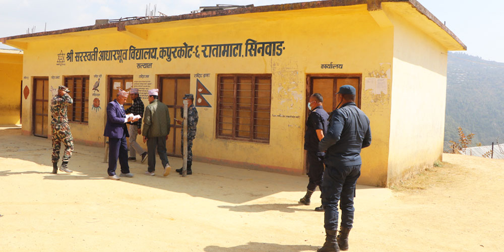 सल्यानमा मतदान केन्द्रको अनुगमन सम्पन्न, निर्वाचन सुरक्षामा उच्च सतर्कता